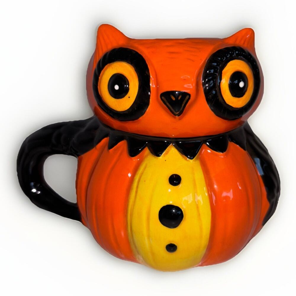 Johanna Parker Pumpkin Peep Owl Halloween Autumn Thanksgiving Coffee Mug NEW